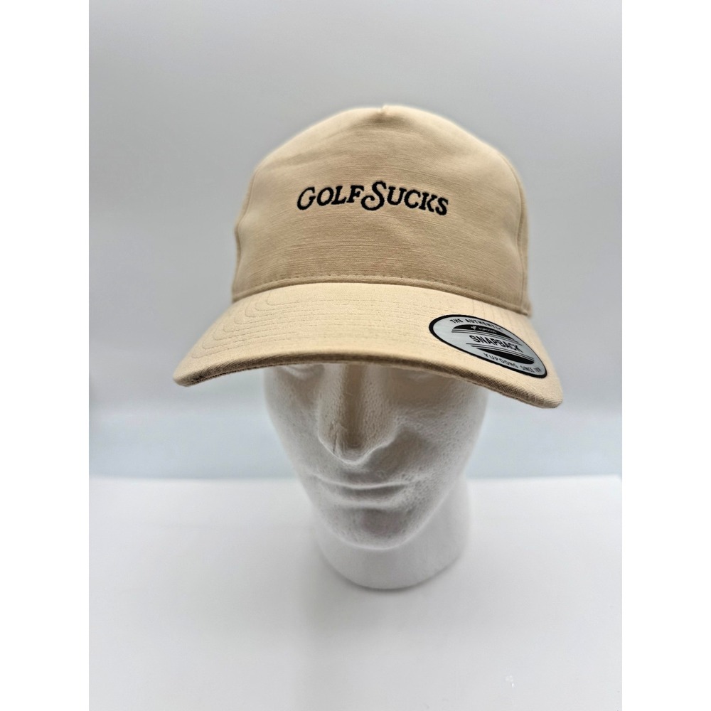 Travis Mathew Golf Sucks Snapback Adjustable Golf Hat Cap Italian Sand NWT